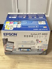 Epson EcoTank ET-4810 Wireless Color Supertank Printer Scan Copy Fax - New