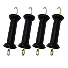 4 Pcs Plastic Electric Fence Gate Handle with Insulators with Spring