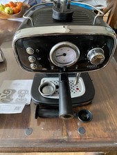 Cooks Professional Retro Espresso Machine | 15-Bar Pressure | Steam Wand | Grey