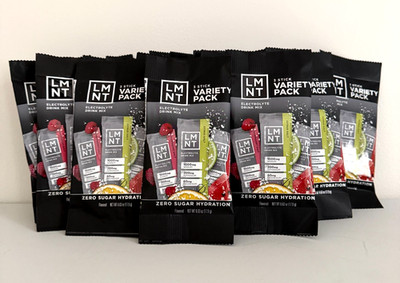 LMNT 3-Stick Variety Pack x10 - Electrolyte Drink Mix - Keto Hydration