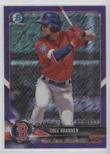 2018 Bowman Chrome Prospects Purple Shimmer Refractor 74/655 Cole Brannen n7r