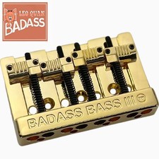 NEW Leo Quan® Badass® Bass III BRIDGE for Fender Precision Jazz GROOVED - GOLD