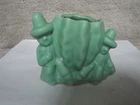 Vintage 1940's-50's Era Green McCoy Cactus Art Pottery Planter  !