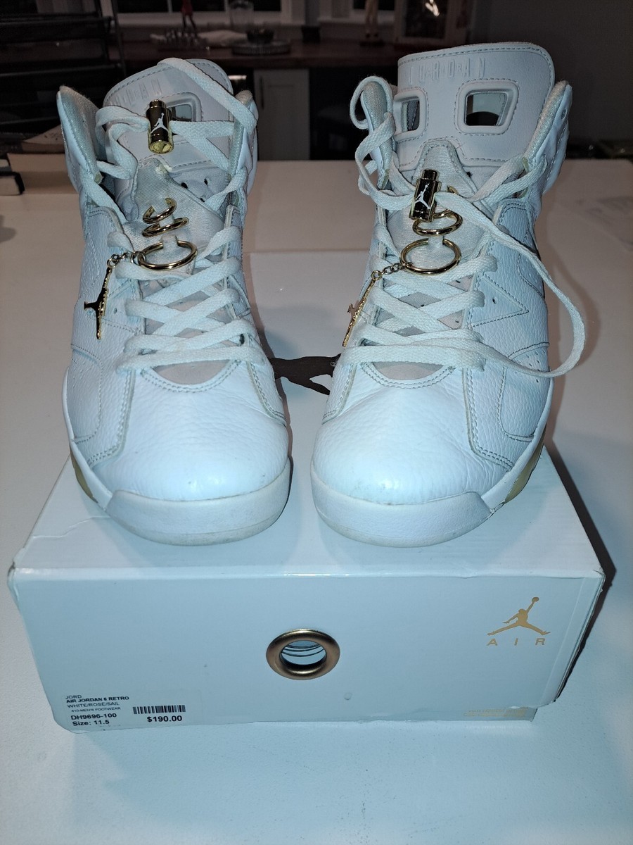 Air Jordan 6 Retro “Gold Hoops” Sz 11.5 Women/ 10 Men OG Box  display picture 2