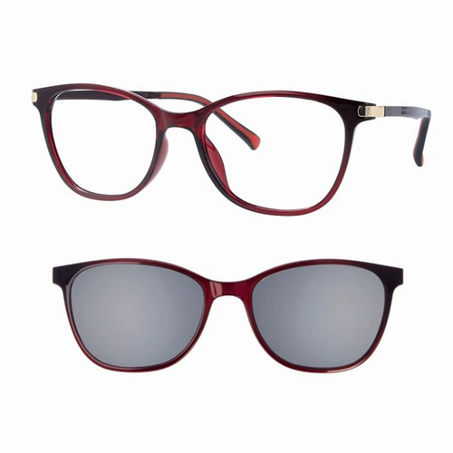 Eyewear CentroStyle F0059 51 133 000 Shine Burgundy + Clip On 51 17 140 |  eBay