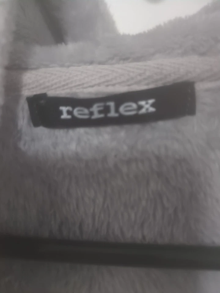 Reflex Women's Gray Fur Zipper Hoodie Size Large - Image 3 of 4