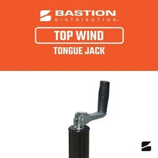 Top-Wind Manual Crank Trailer Jack w/ Footplate, 5000lb Cap., & 6-Month Warranty