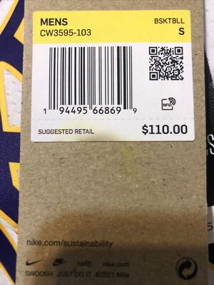 LeBron James NBA Nike Lakers Swingman Jersey #6 Men's CW3595-103