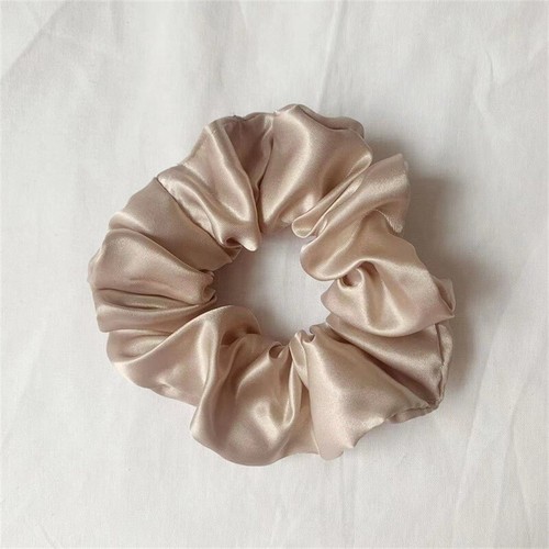 DIY Girls Large Size Smooth Satin Headdress Hair Rope Scrunchies Hair Ring Ti 。 - Picture 19 of 30