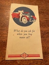 Original Sunoco Motor Oil Pamphlet