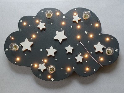 LED Kinderzimmer Deckenleuchte Lampe ''Stars''  - handgefertigt und individuell