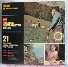 Vintage 70s HEIDI GRANDFATHER Talking VIEW-MASTER Complete Set with booklets