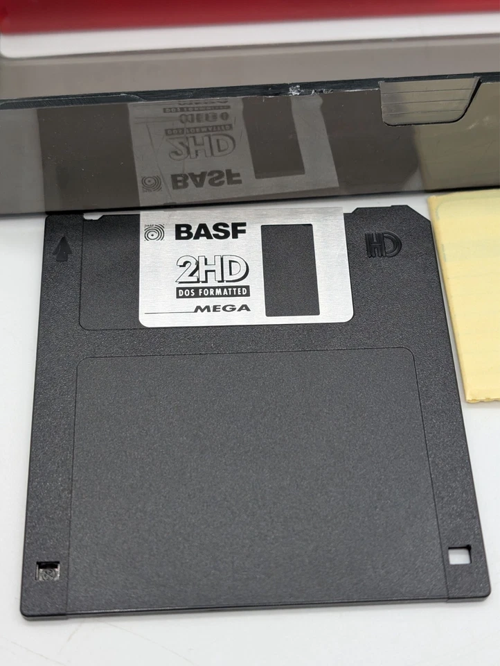 Diskettenbox Digit + 20xHD 3,5" Disketten BASF schwarz NOS + 20xDiskettenlabel - Bild 2 von 4