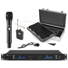 Power Dynamics 179.012 Pd632c 2ch Wireless Microphone Uhf +1 Hand / 1 Body Mic