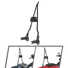 MOFUN 30.7" Height Quick Release Backrest Sissy Bar For Harley Touring 1997-2008