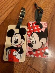 mickey and minnie luggage tags