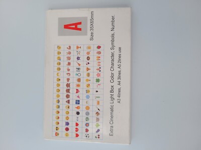 293 Stück Ersatz Kino Leuchtkasten Symbole Emoji Zahlen und Formen Extra Pieses 