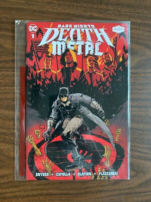 DARK NIGHTS DEATH METAL #1 COMIC & RISE AGAINST BROKEN DREAMS FLEXI VINYL NEW DC
