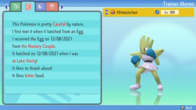 Shiny Hitmonchan 6IVs Pokemon BDSP | eBay