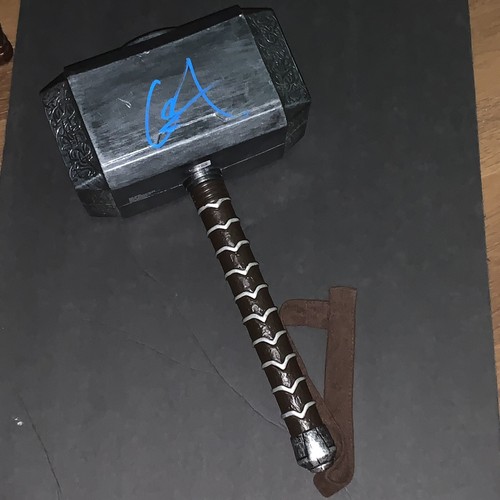 Chris Hemsworth Signed Thor Marvel Avengers Hammer Beckett BAS - 第 1/4 張圖片