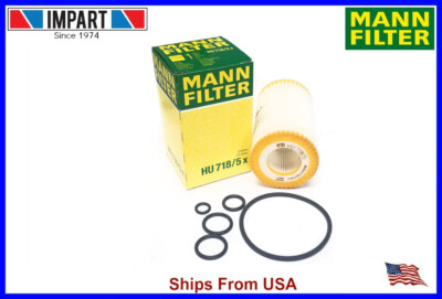 Mercedes Dodge Chrysler Mann Fleece Oil Filter Kit HU718/5x  000 180 26 09 