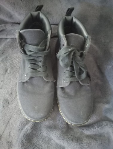 Dr. Martens Maelly Damen 7 hohe Sneakers schwarz Canvas Schnürstiefeletten - Bild 2 von 4