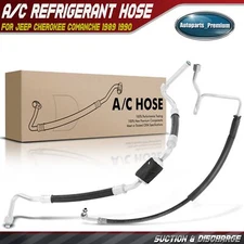 2x AC Suction Line & Discharge Line for Jeep Cherokee Comanche 1989 1990 L6 4.0L