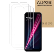 3PACK T-Mobile REVVL V+ 5G 4 4+ 5G 6 6 Pro 5G Tempered Glass Screen Protector