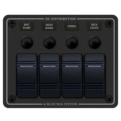 Blue Sea Systems Contura Switch Pnl-4 Hor 8372