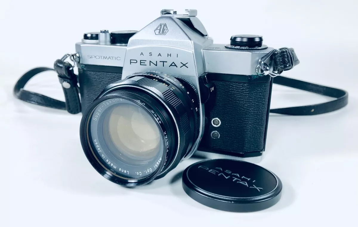 Asahi Pentax SPOTMATIC SP (Japan) Super-Takumar 1:1.4/50 35mm Camera W/ Case