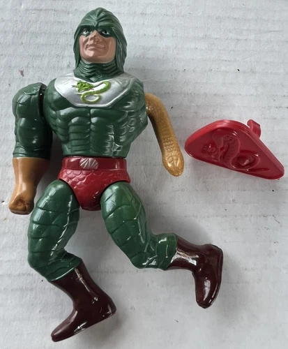 King Hiss Masters of the Universe MOTU 1986  Vintage w/ Shield He-Man Malayasia