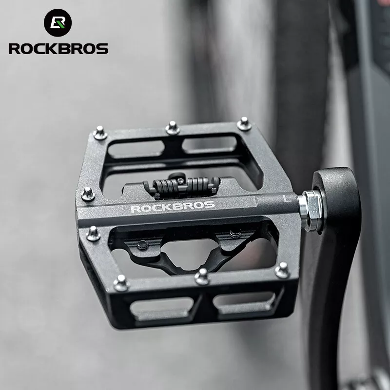 ROCKBROS Bicycle Pedals Mtb SPD Double Function Platform Gravel Bike Lock Pedals