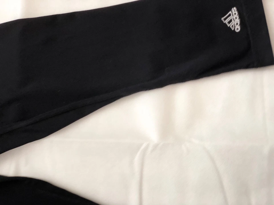 Adidas vintage leggings size Large 3/4 Black - Image 2 of 4