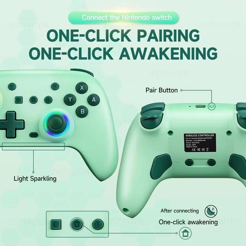 Wireless pro controller Remote Gamepad Joystick for Nintendo Switch/OLED/Lite NS - Picture 6 of 12