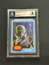 Dee Bradley Baker Signed as Crosshair Star Wars Living Set Card - Beckett Slab