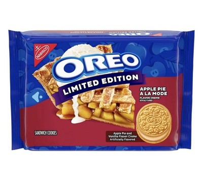 Oreo Apple Pie A La Mode Limited Edition Sandwich Cookies, Apple Pie Vanilla