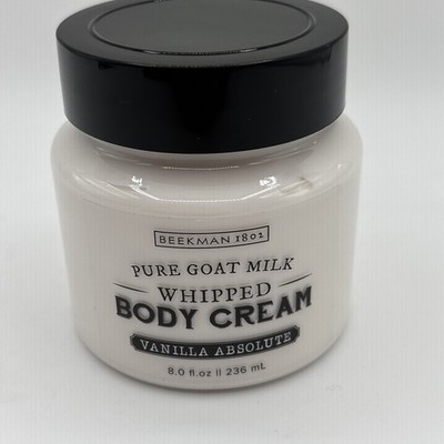 Beekman 1802 Goat Milk Whipped Body Cream Vanilla Absolute 8oz New No Box Sealed