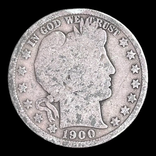 1900 Barber Silver Half Dollar
