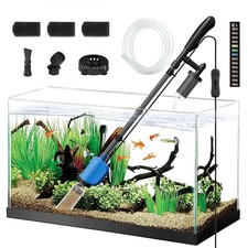 6-in-1 Electric Aquarium Gravel Cleaner 530GPH Powerful Fish Tank Vacuum