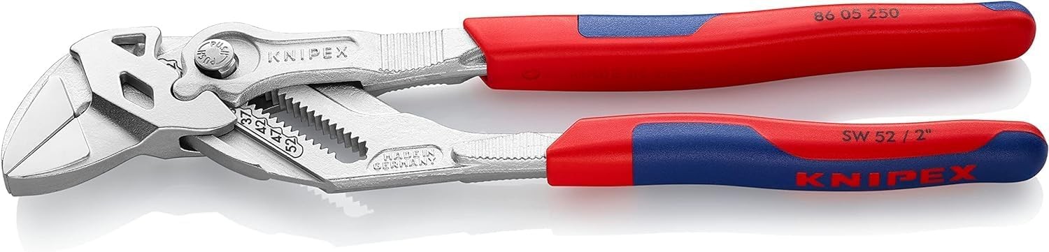 Pince-clé KNIPEX 86 05 250 de 250 mm avec poignées bi-matière