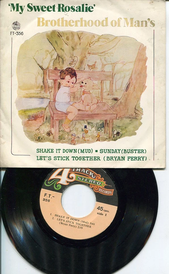 MUD  /BRYAN FERRY /BUTER /BROTHERHOOD OF MAN THAI EP 7" THAILAND 45RPM - Image 2 of 3