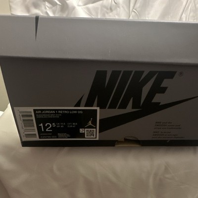 Nike Air Jordan 1 Retro Low OG Shadow Black Medium Grey White CZ0790-003 Men's