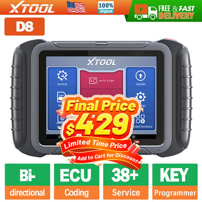 XTOOL D8 OBD2 Scanner Code Reader Car Bidirectional Scan Tool Diagnostic Scanner