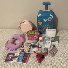 Our Generation OG Travel Suitcase and travel accessories for 18" Dolls LOT
