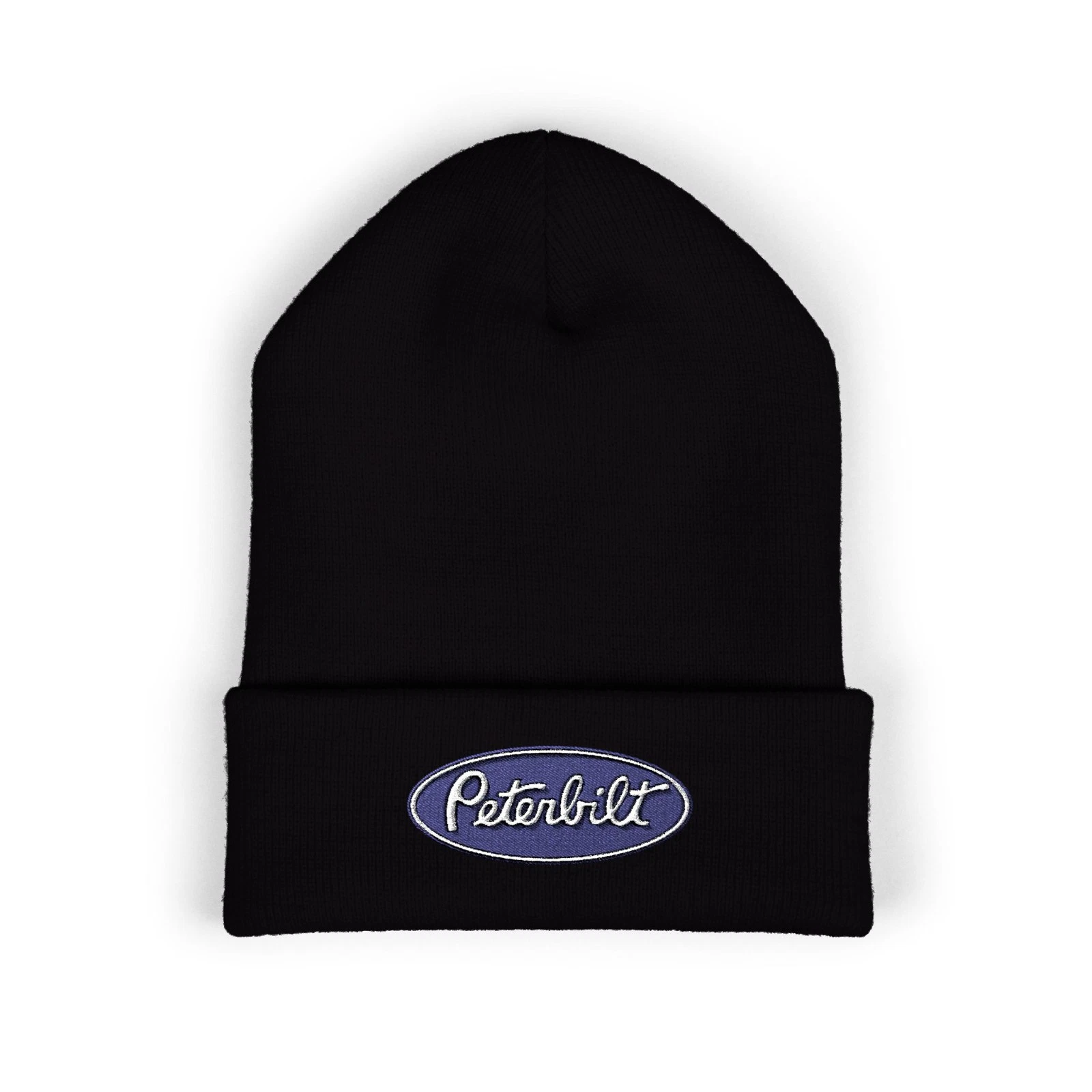 Peterbilt Trucks Blue Adult Winter Black Classic Beanie Hat
