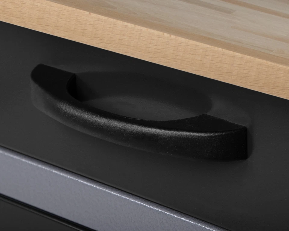 Ondis24 Werkstatt Set 240cm 2x Werkbank Metall 6x Lochwand Montagewerkbank - Bild 3 von 4