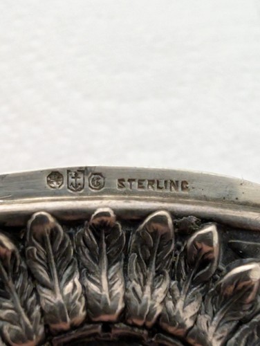 Gorham Sterling Silver Native American Match Safe/ Case - Photo 6/8