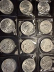Lot 12 Peace Dollars / 90% Silver / Nice Coins 1922 & 1923 FREE SHIPPING