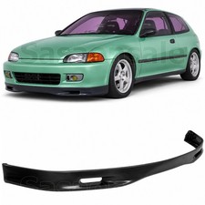 Front Bumper Lip Spoiler For 92-95 Honda Civic Coupe Hatch 2dr 3dr Black Pu Sp