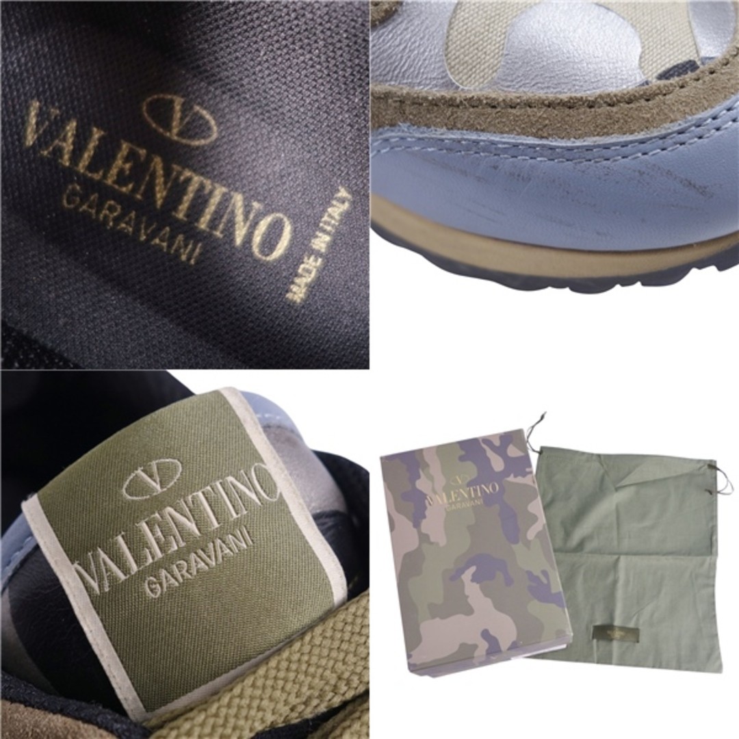 VALENTINO GARAVANI SNEAKERS CAMOUFLAGE LEATHER Womens 36.5 Used MOLO-0 thumbnail 9